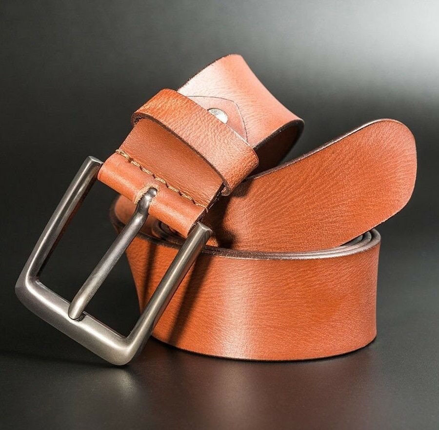 Men's Genuine Leather Belt, High Quality 38mm