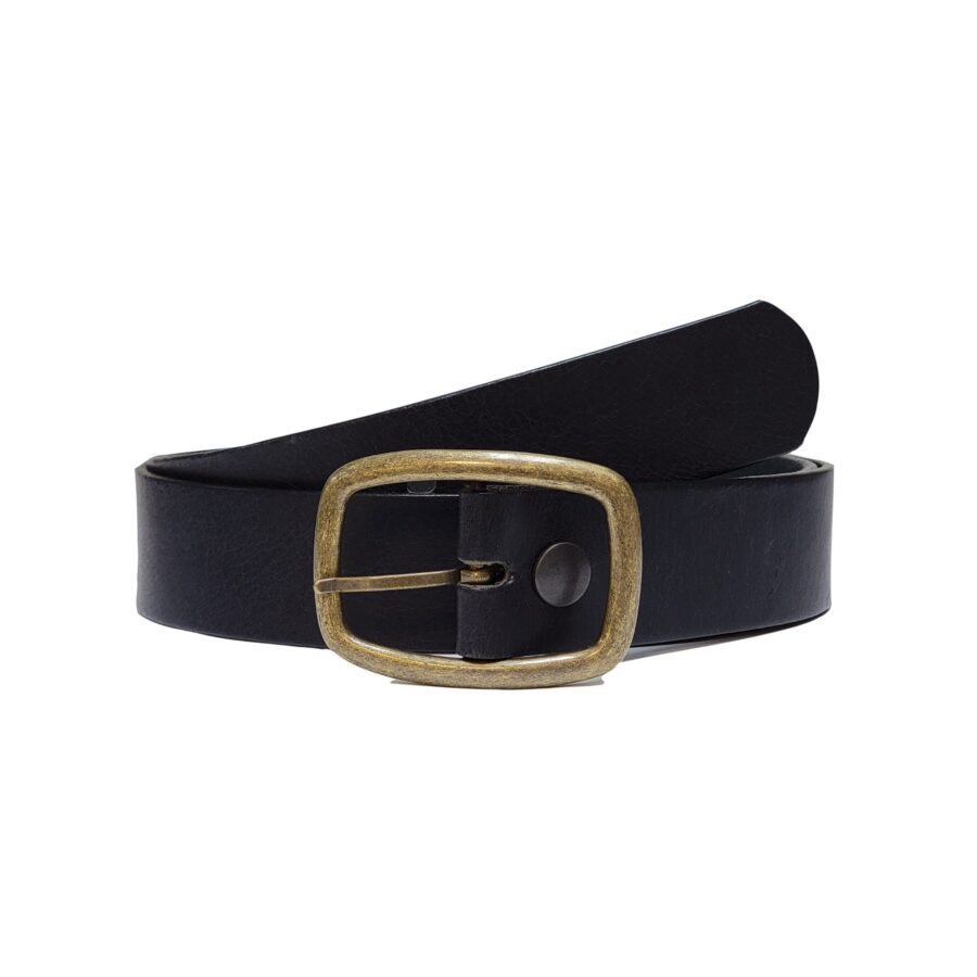 Women's Belt, Leather Belt with Gold Buckle, Full Grain Leather, Waist Belt, Dress Belt, Gift for Her, Gift for Girlfriend