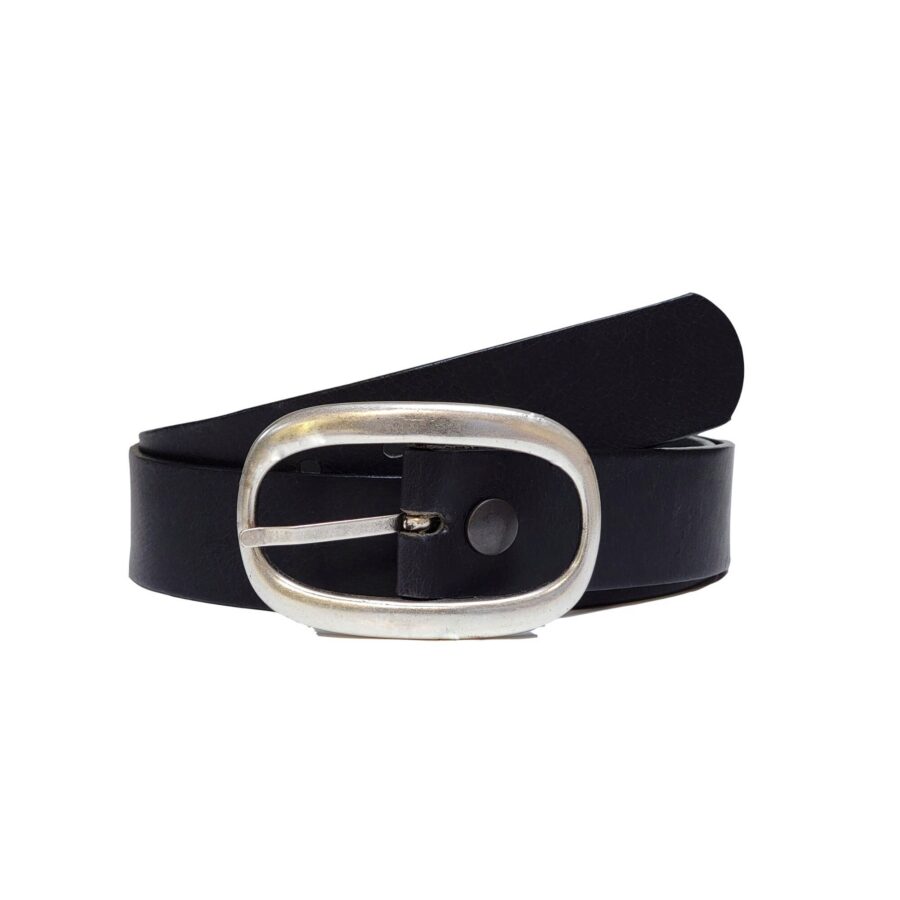 Women's Belt, Black Leather Belt with Removable Buckle, Full Grain Leather Belt, Waist Belt, Gift for Her, Gift for Girlfriend