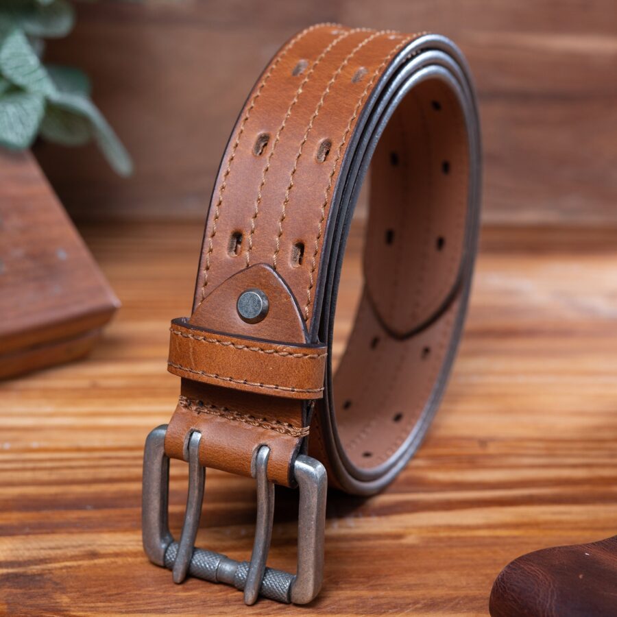 Leather Belt, Full Grain Leather Belt, Brown Leather Belt, Men's Leather Belt, Gift belt, gift for boyfriend, Men Fashion, Quality Leather
