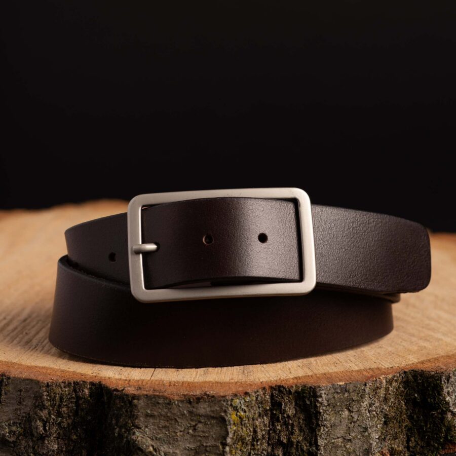 Women's Brown Leather Belt, Full Grain Leather Belt, Vachetta Leather High Waist Belt, Gift for Her, Gift for Girlfriend