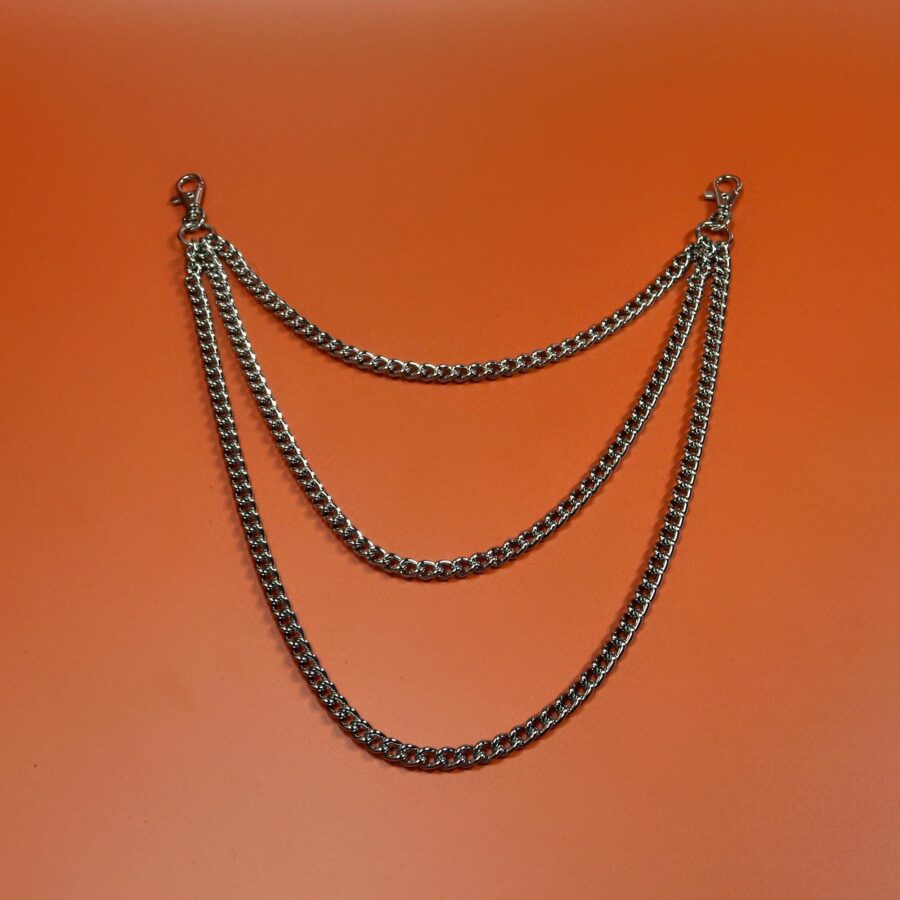 Triple Chain Accessory - 3 Tier Layered Decorative Chain | Lobster Clips | Alternative Fashion